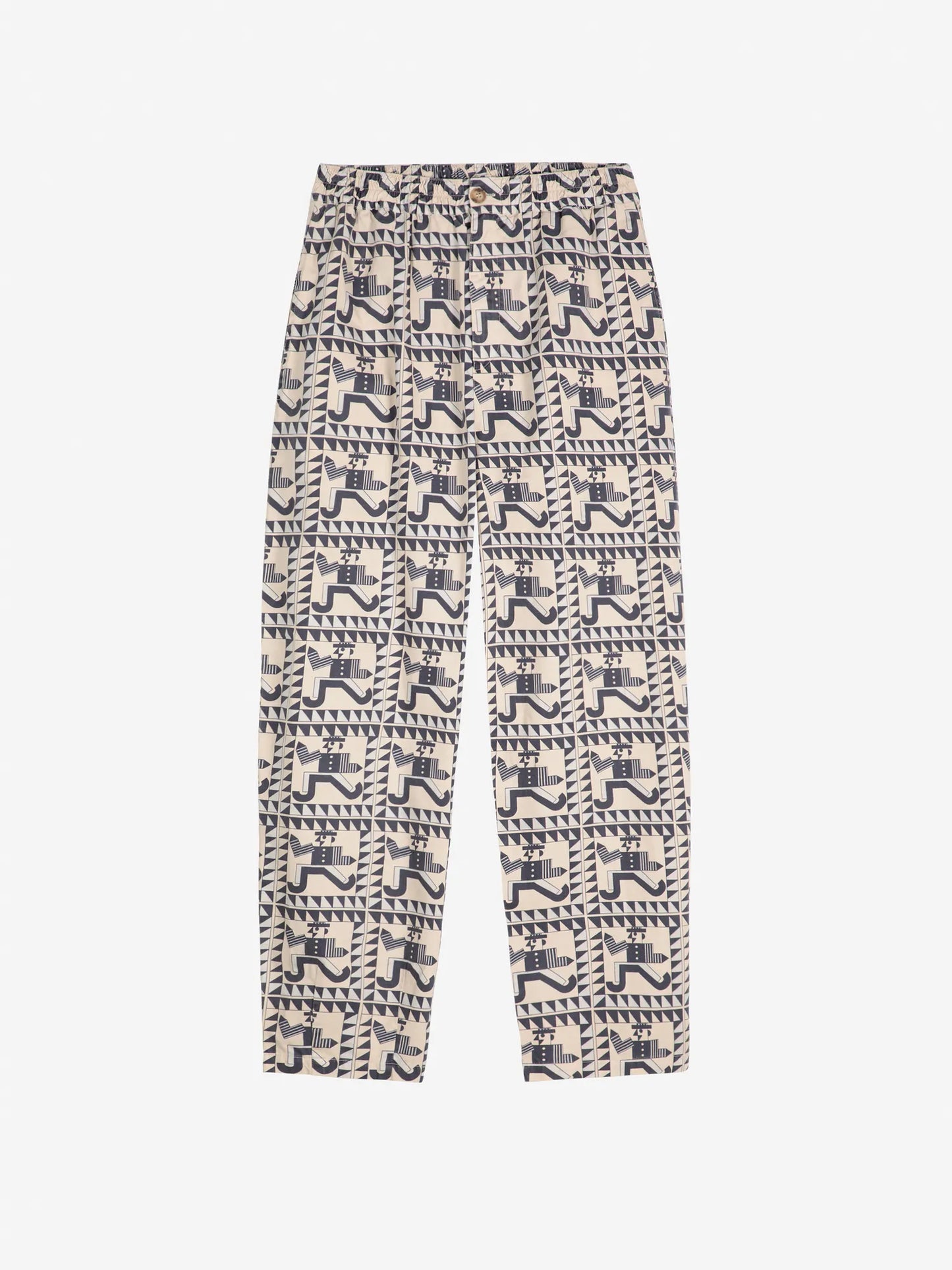 Mr Pencil pattern cocoon pants