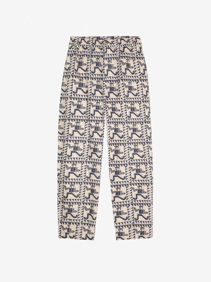Mr Pencil pattern cocoon pants