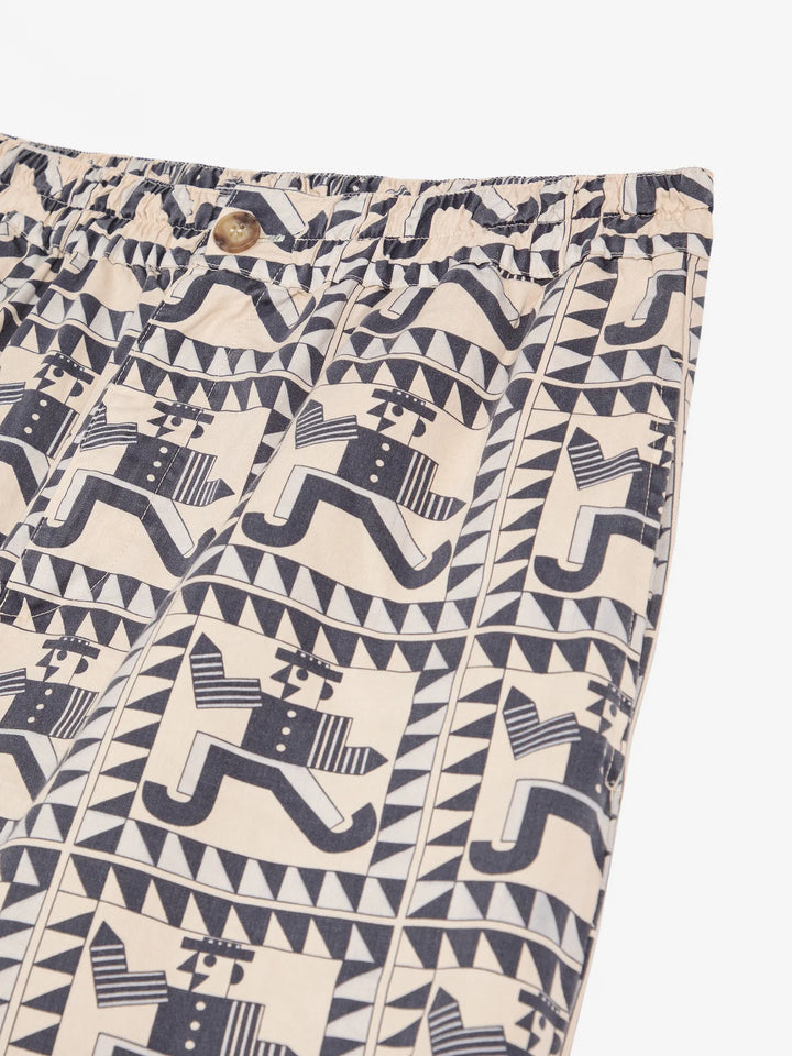 Mr Pencil pattern cocoon pants