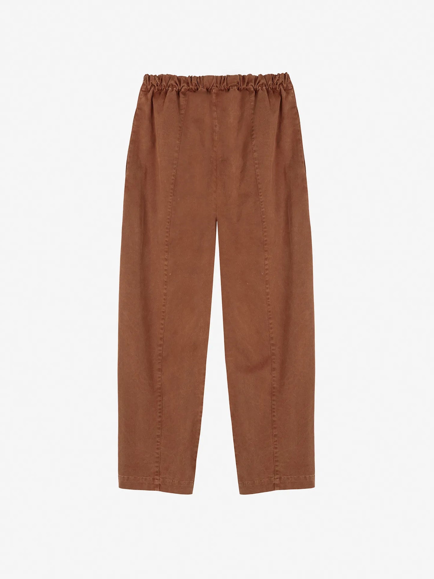 Cocoon-Hose Stickerei Braun