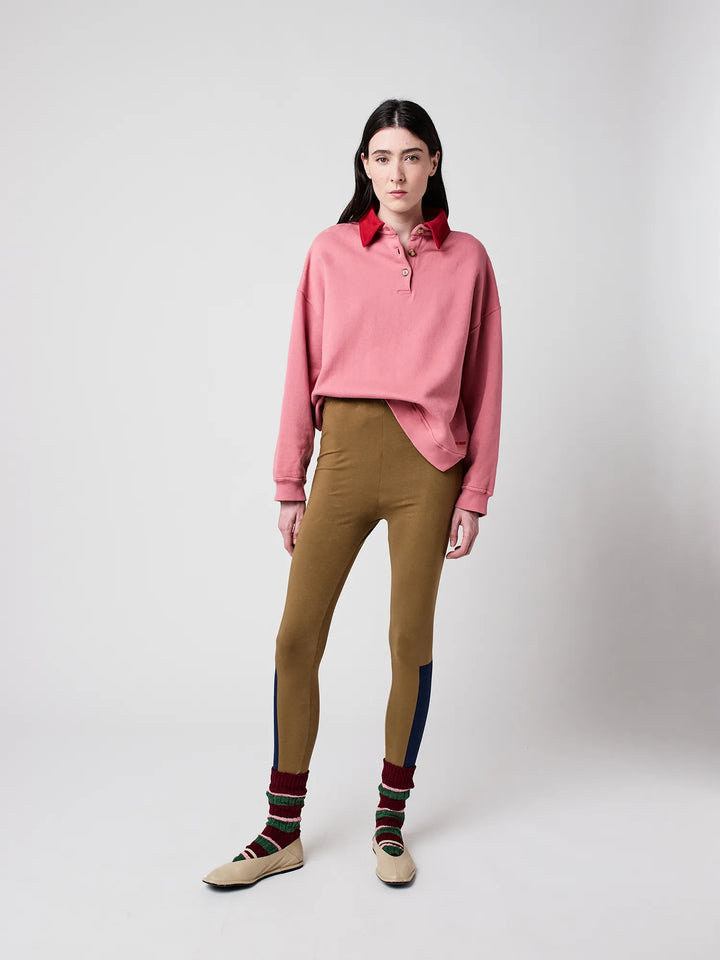 Color Block cotton leggings