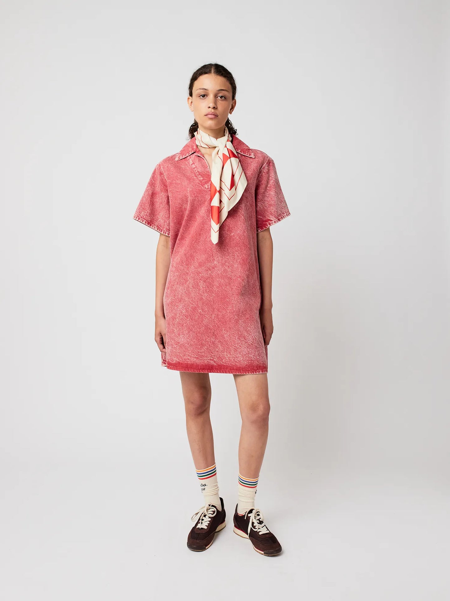 Kurzes Polokleid aus Baumwolle