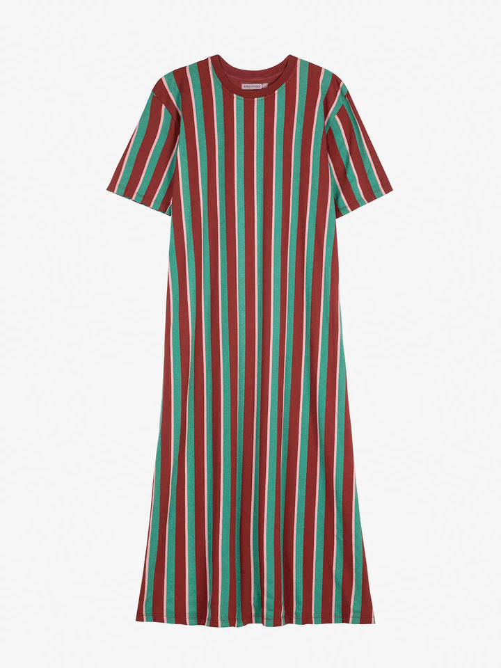 Striped midi dress