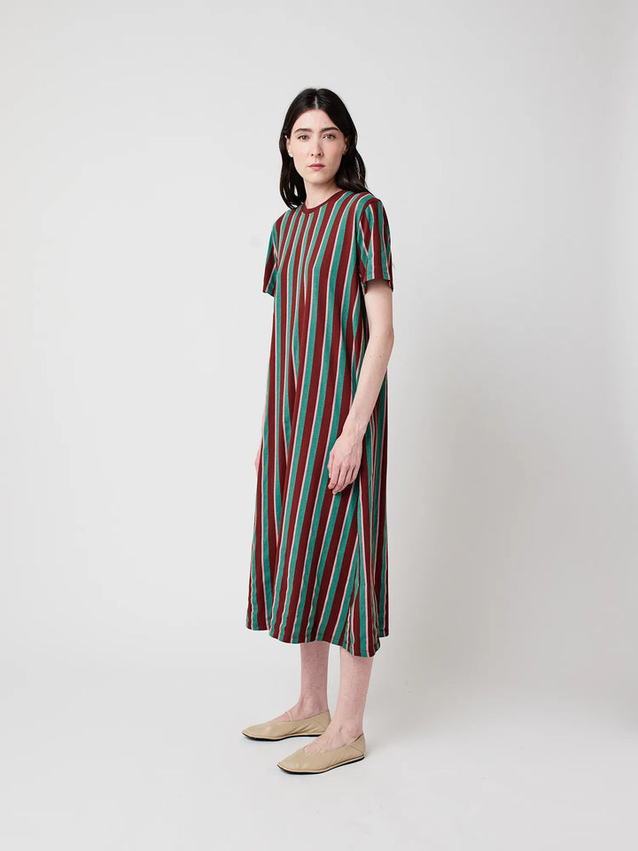Striped midi dress
