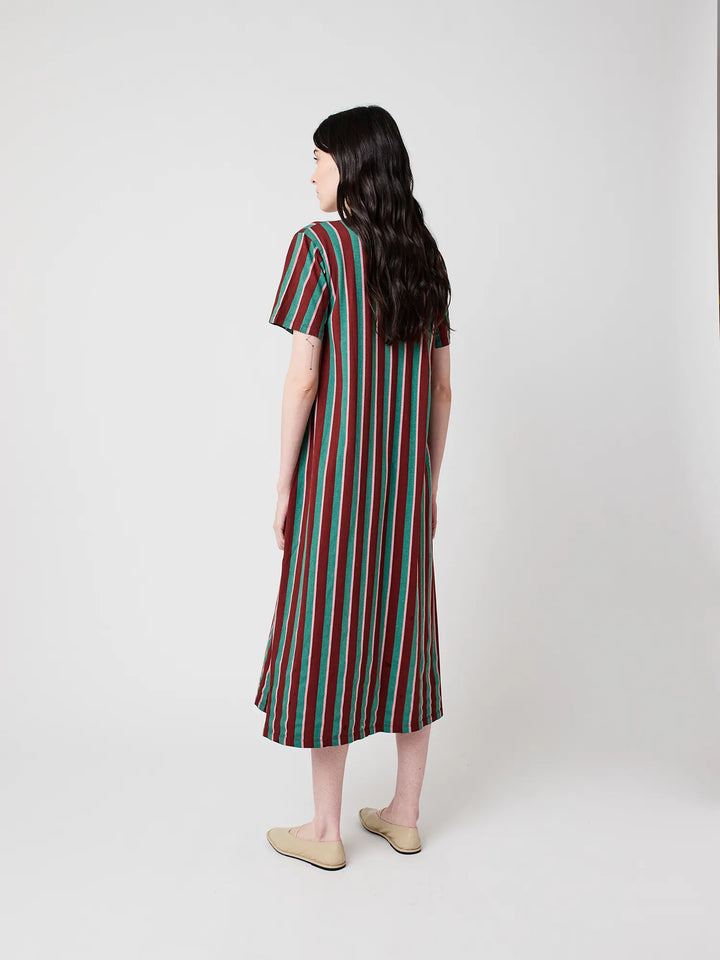 Striped midi dress