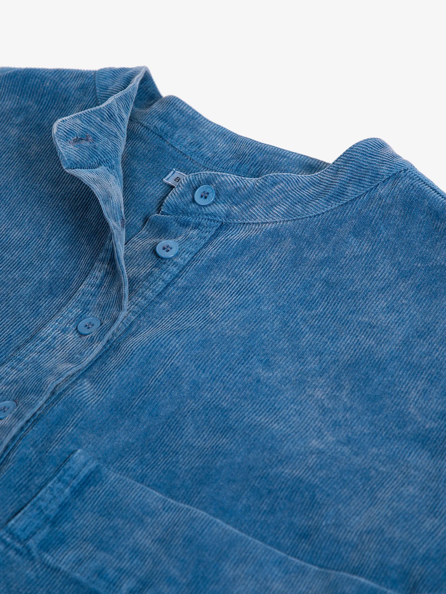 Robe décontractée en velours côtelé bleue