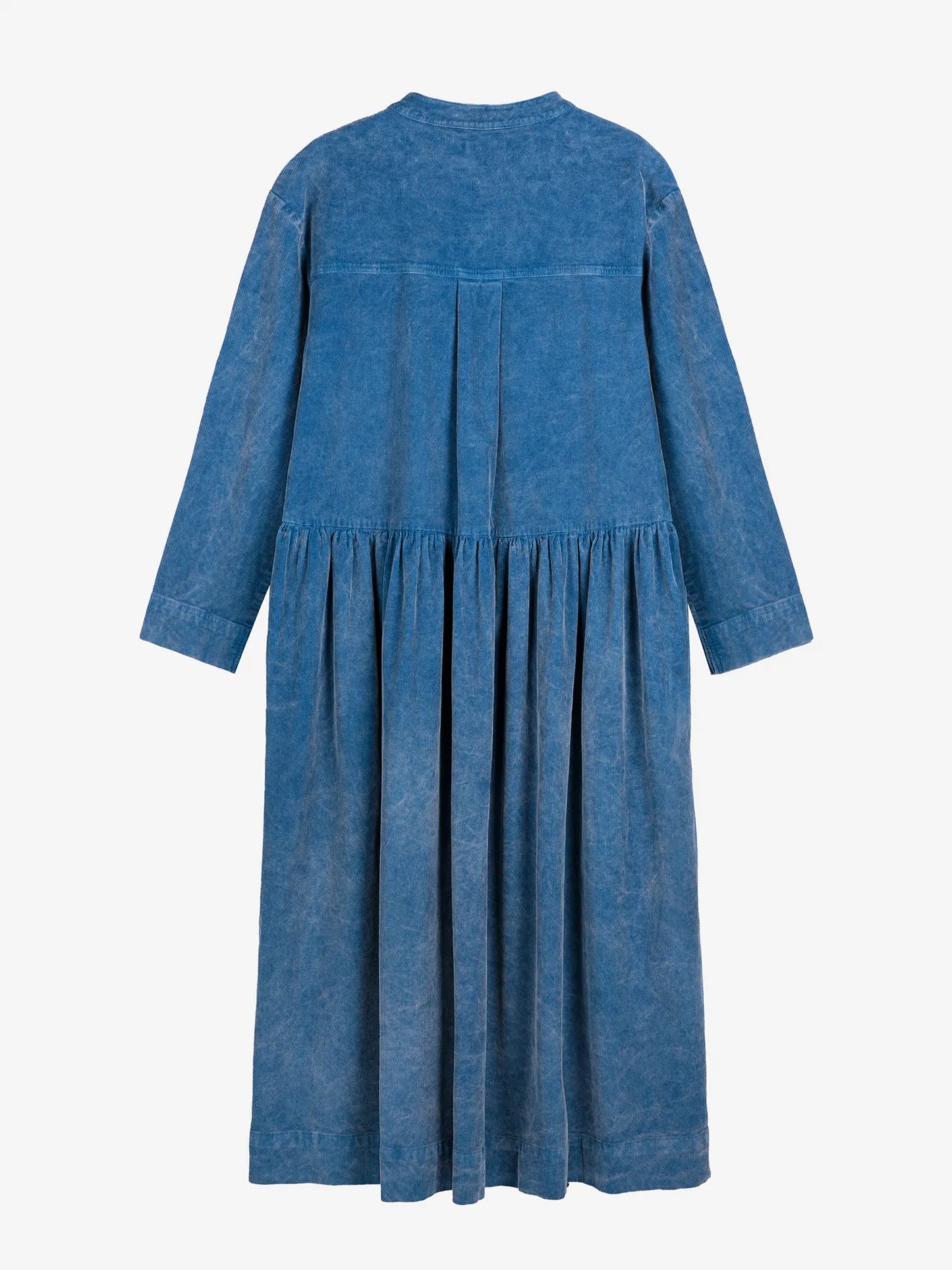 Robe décontractée en velours côtelé bleue