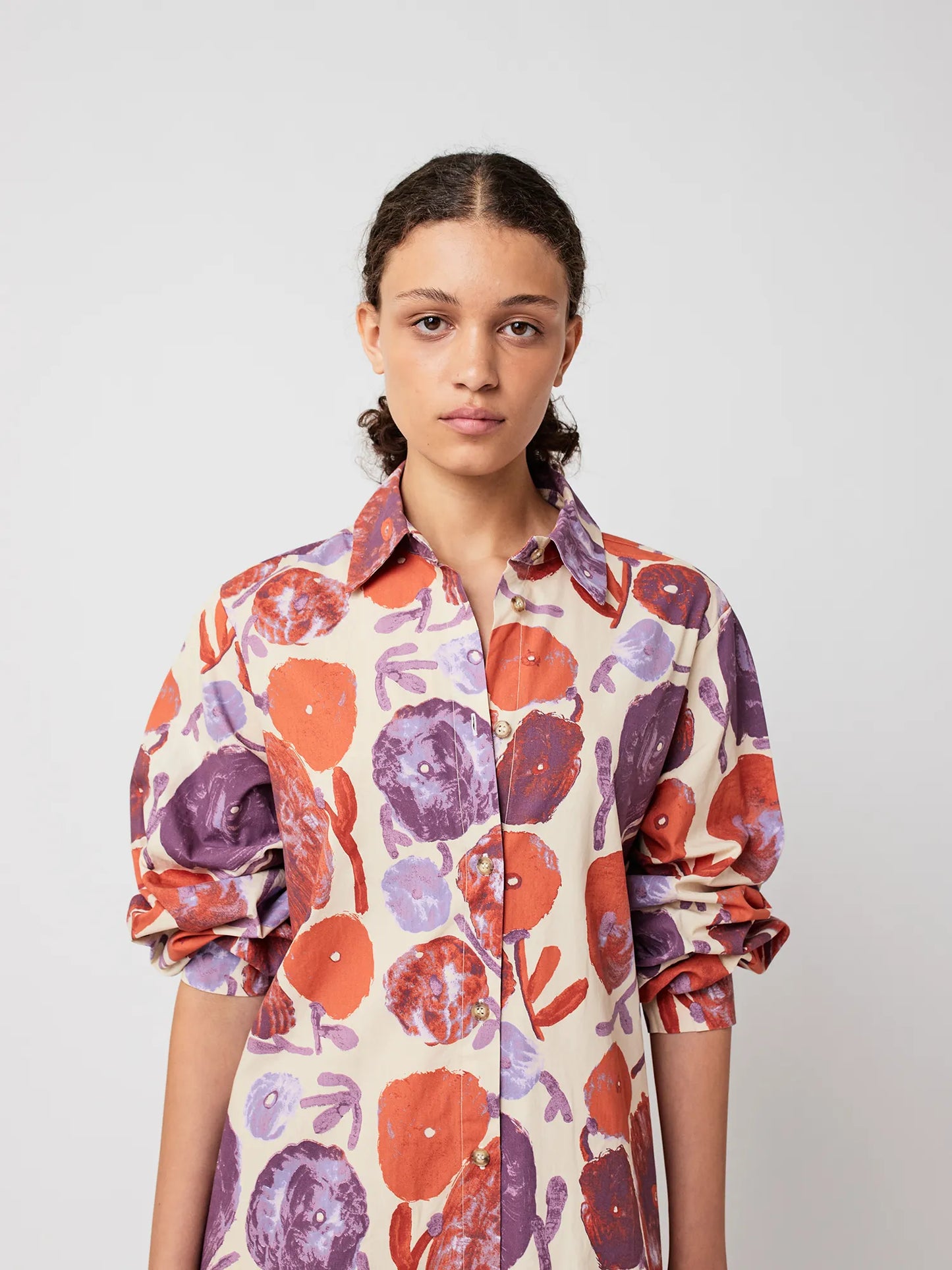 Robe chemise motif Dahlia