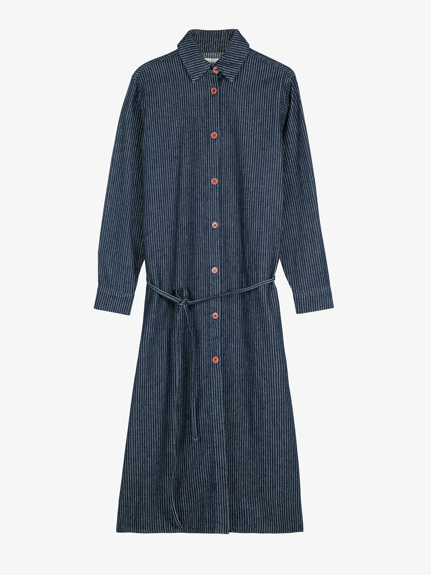 Denim stripe dress