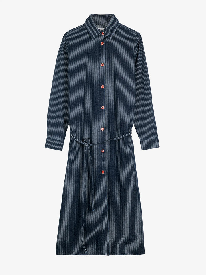 Denim stripe dress
