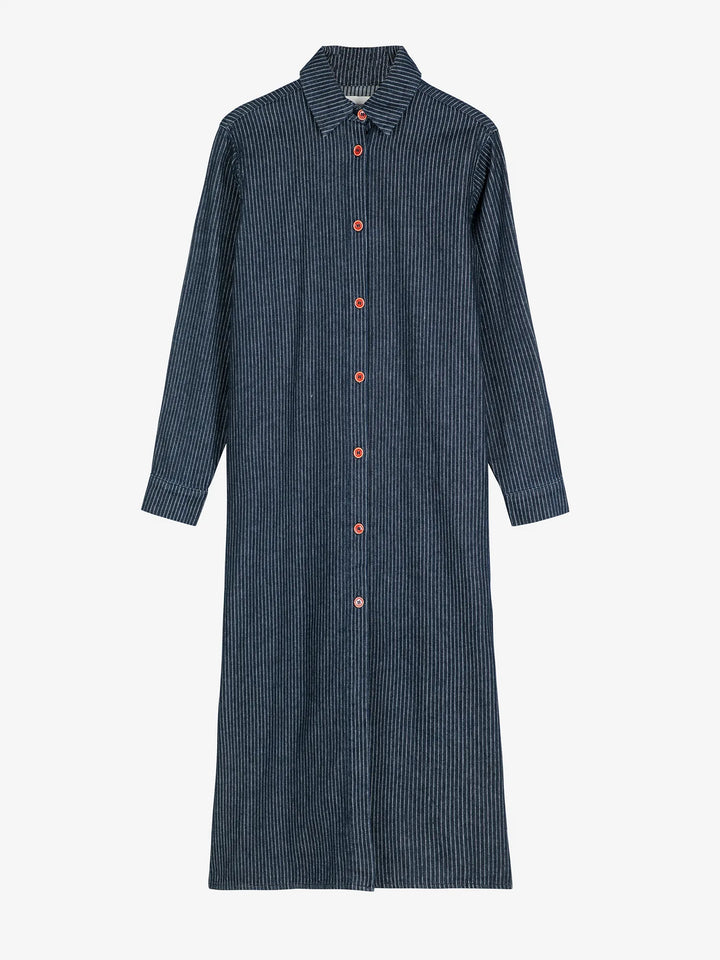 Denim stripe dress