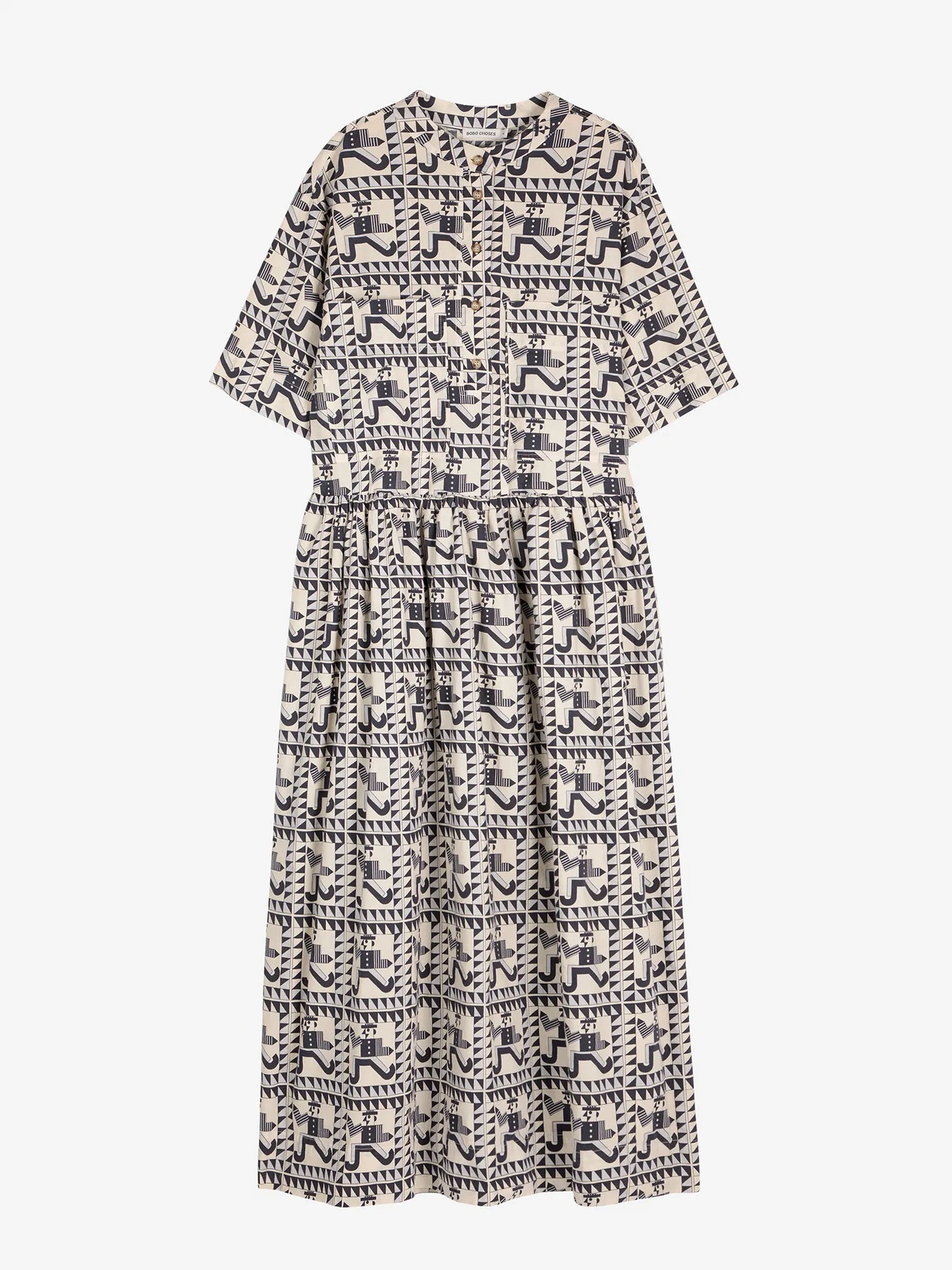 Vestido midi estampado Mr Pencil
