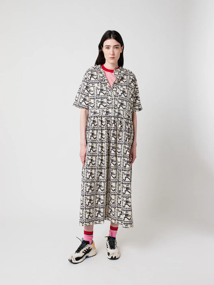 Mr Pencil pattern midi dress