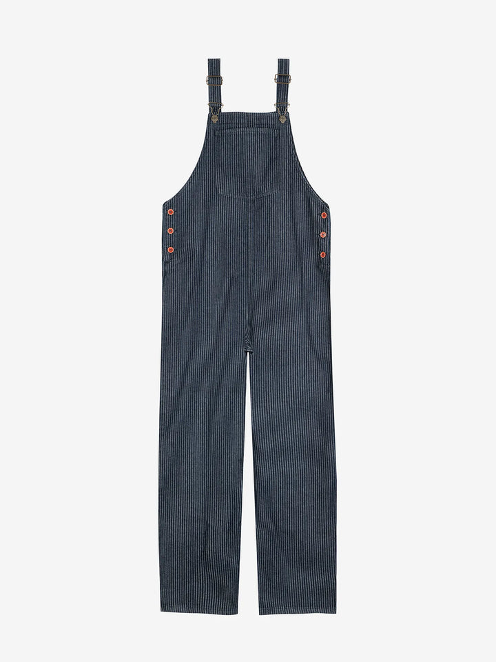 Denim stripe dungaree