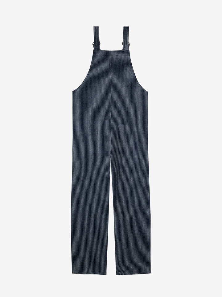 Denim stripe dungaree