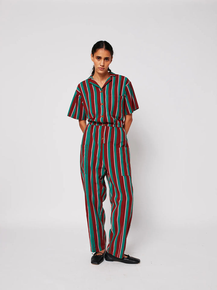 Washed cotton overall