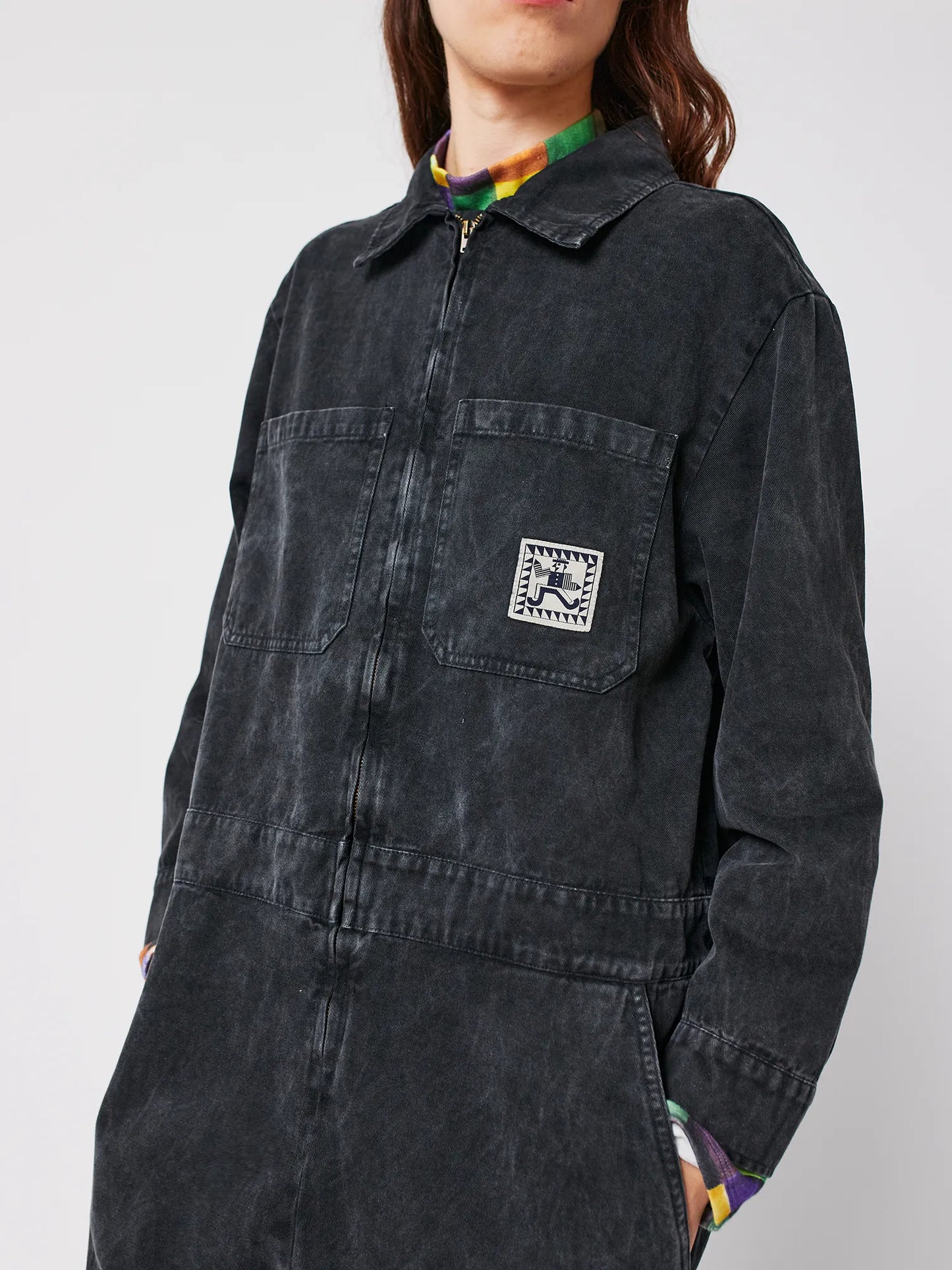 Combinaison zippée en jean