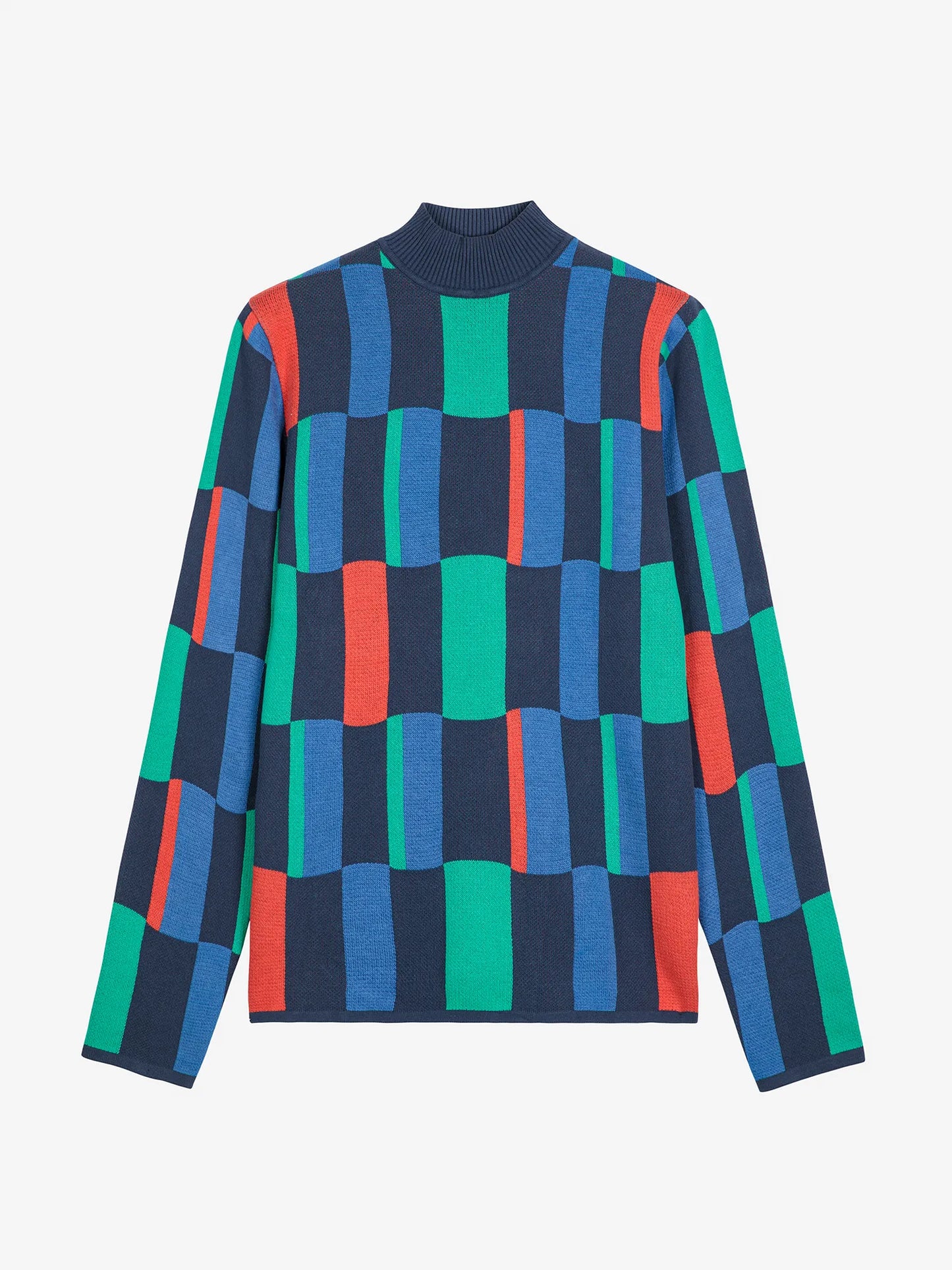 Jacquardpullover Turtleneck Geometric