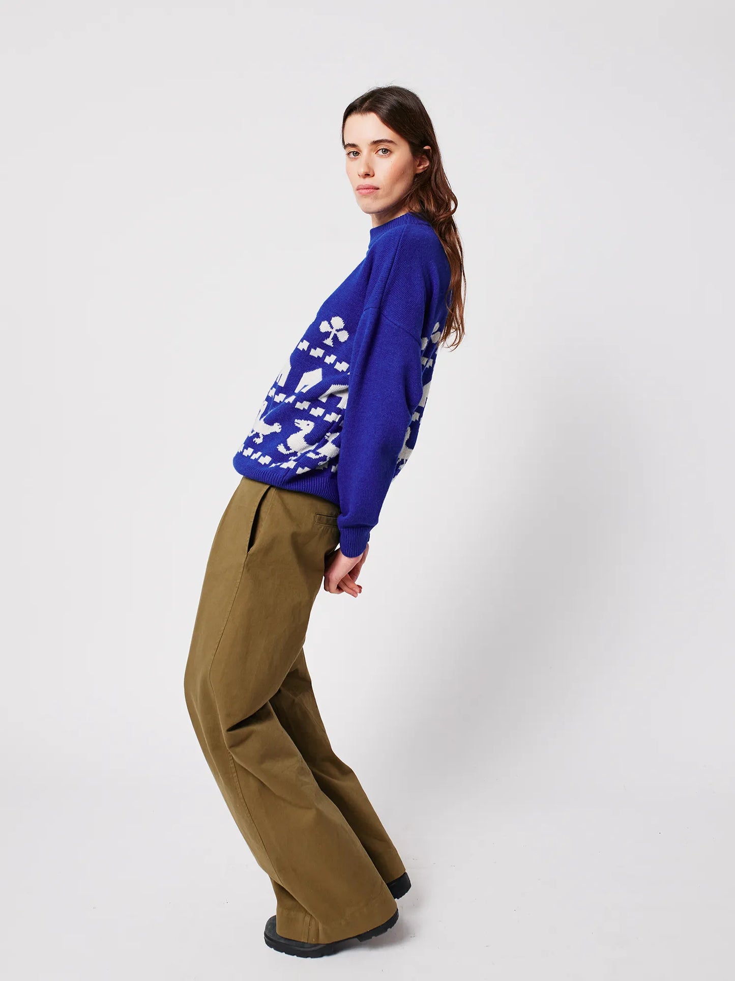 Farm jacquard oversize jumper