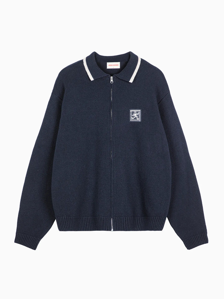Mr Pencil zipped cardigan