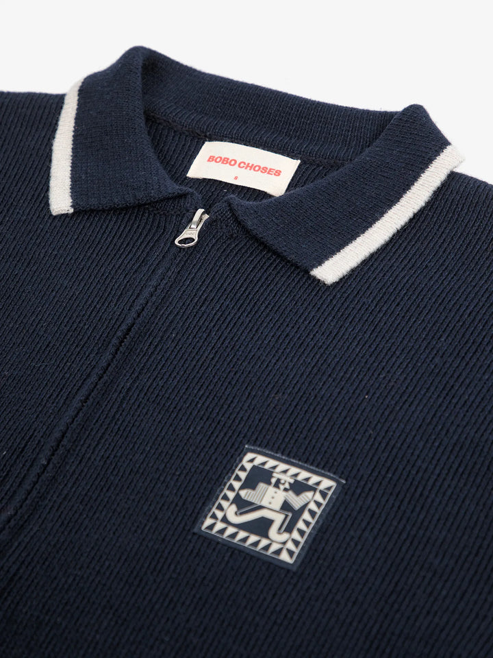 Mr Pencil zipped cardigan