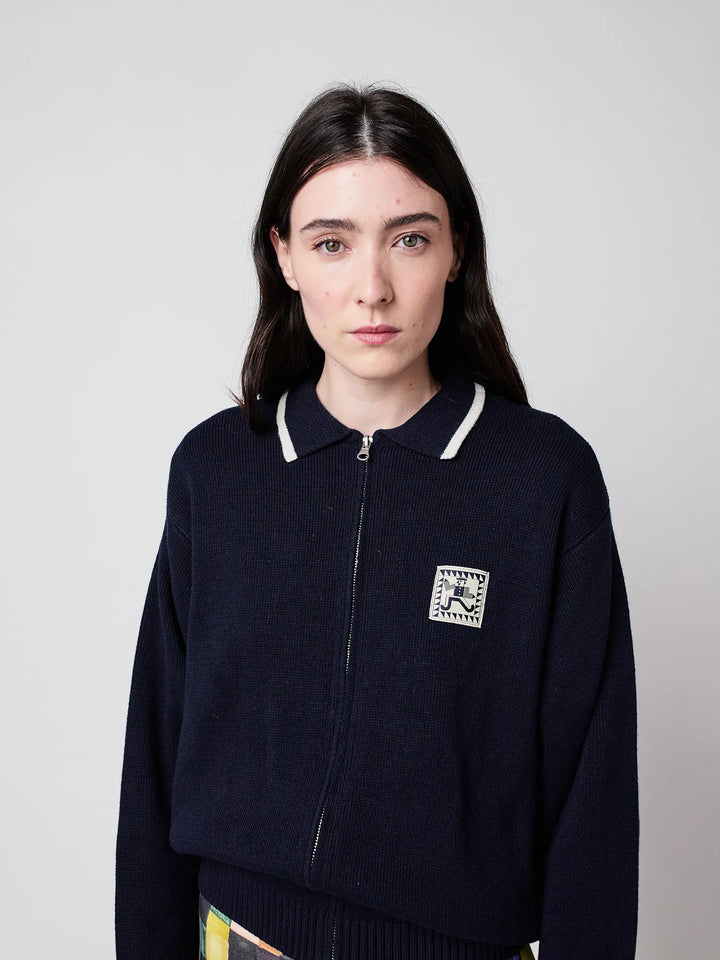 Mr Pencil zipped cardigan