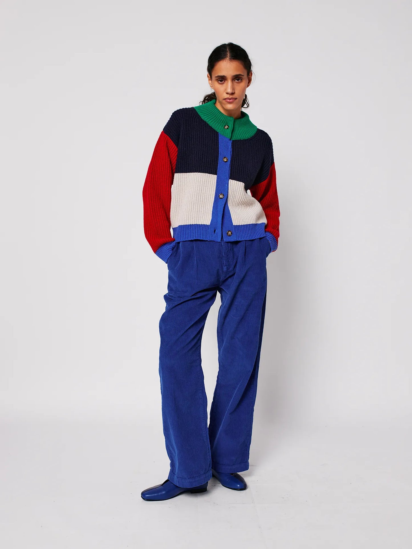 Color Block cardigan