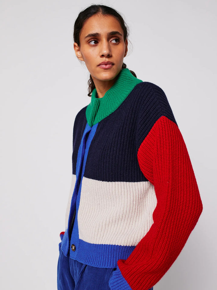Color Block cardigan