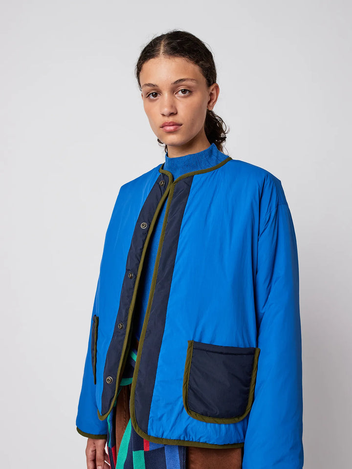 Color block reversible jacket