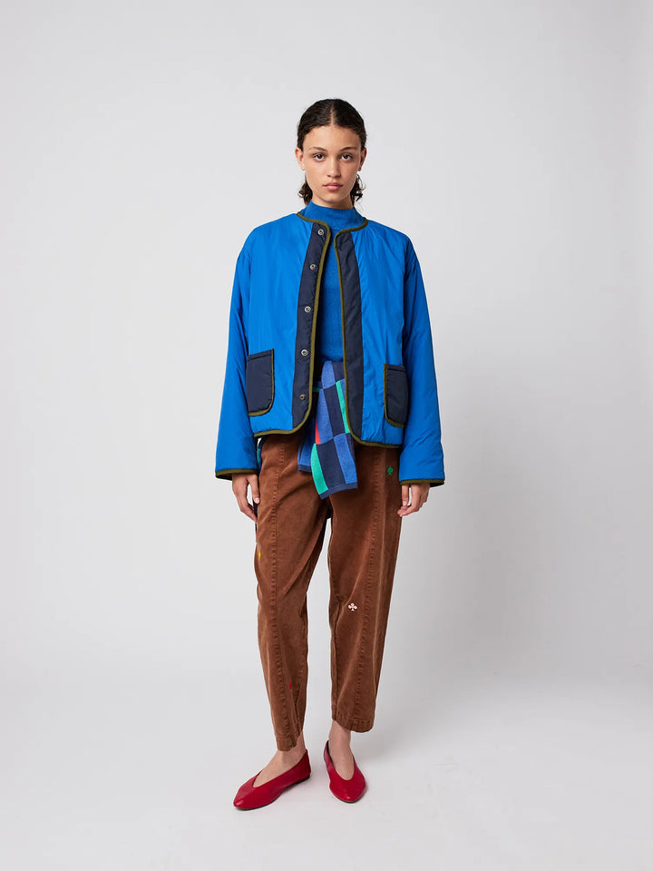 Color block reversible jacket