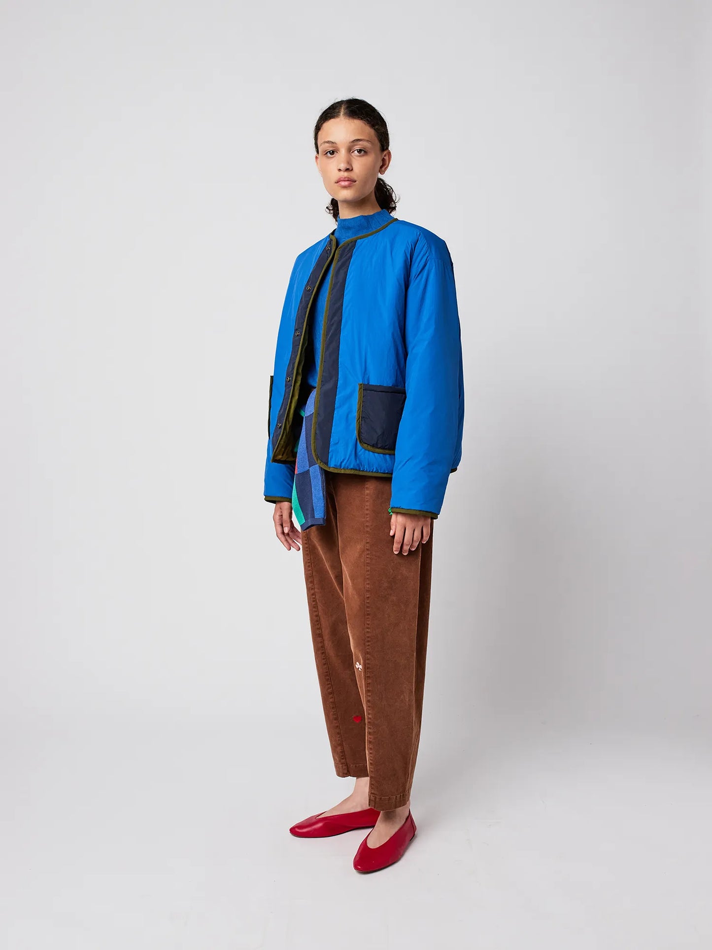 Color block reversible jacket