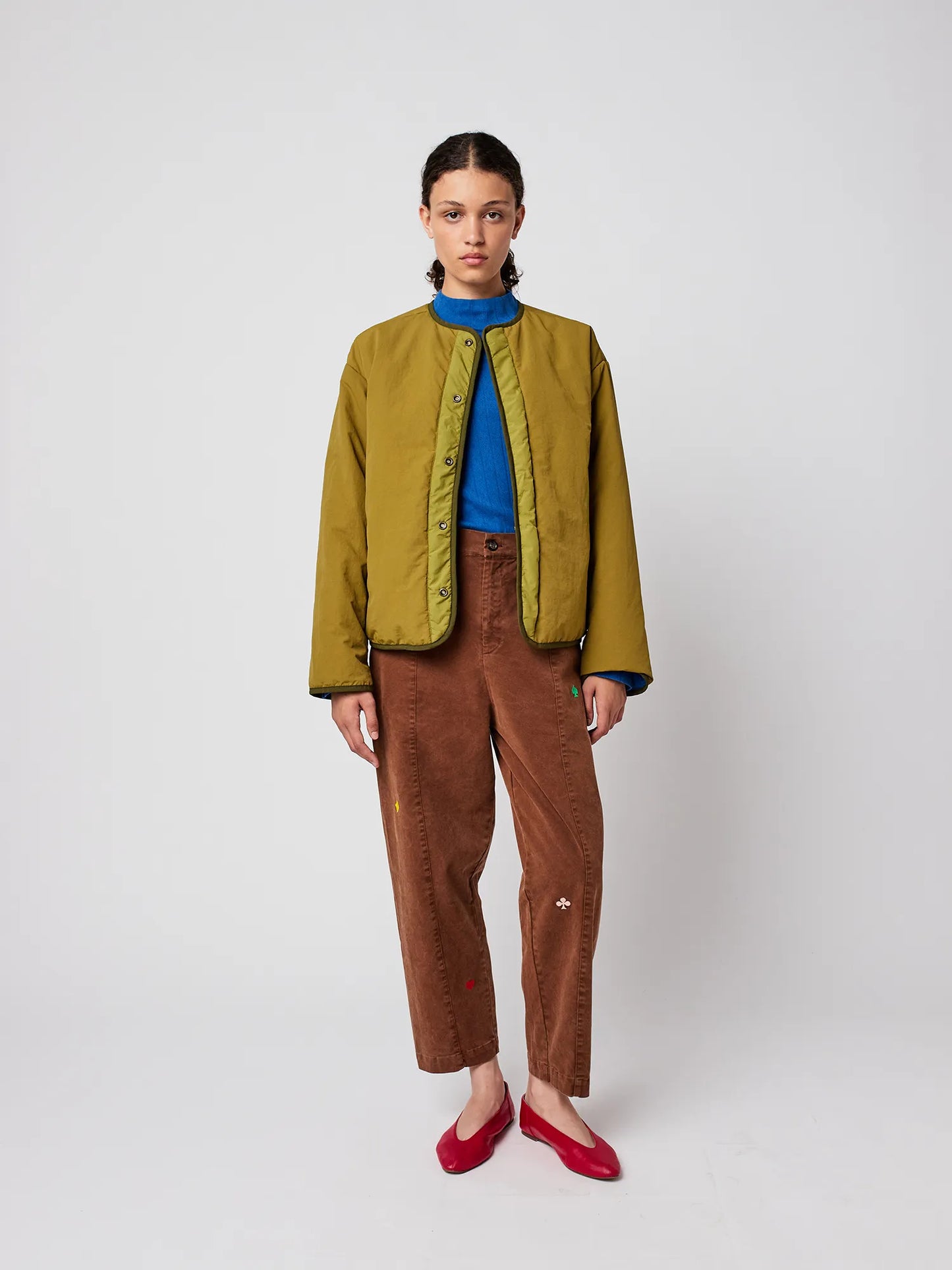 Color block reversible jacket