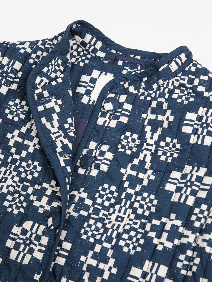 Kaleidoscope pattern cropped jacket