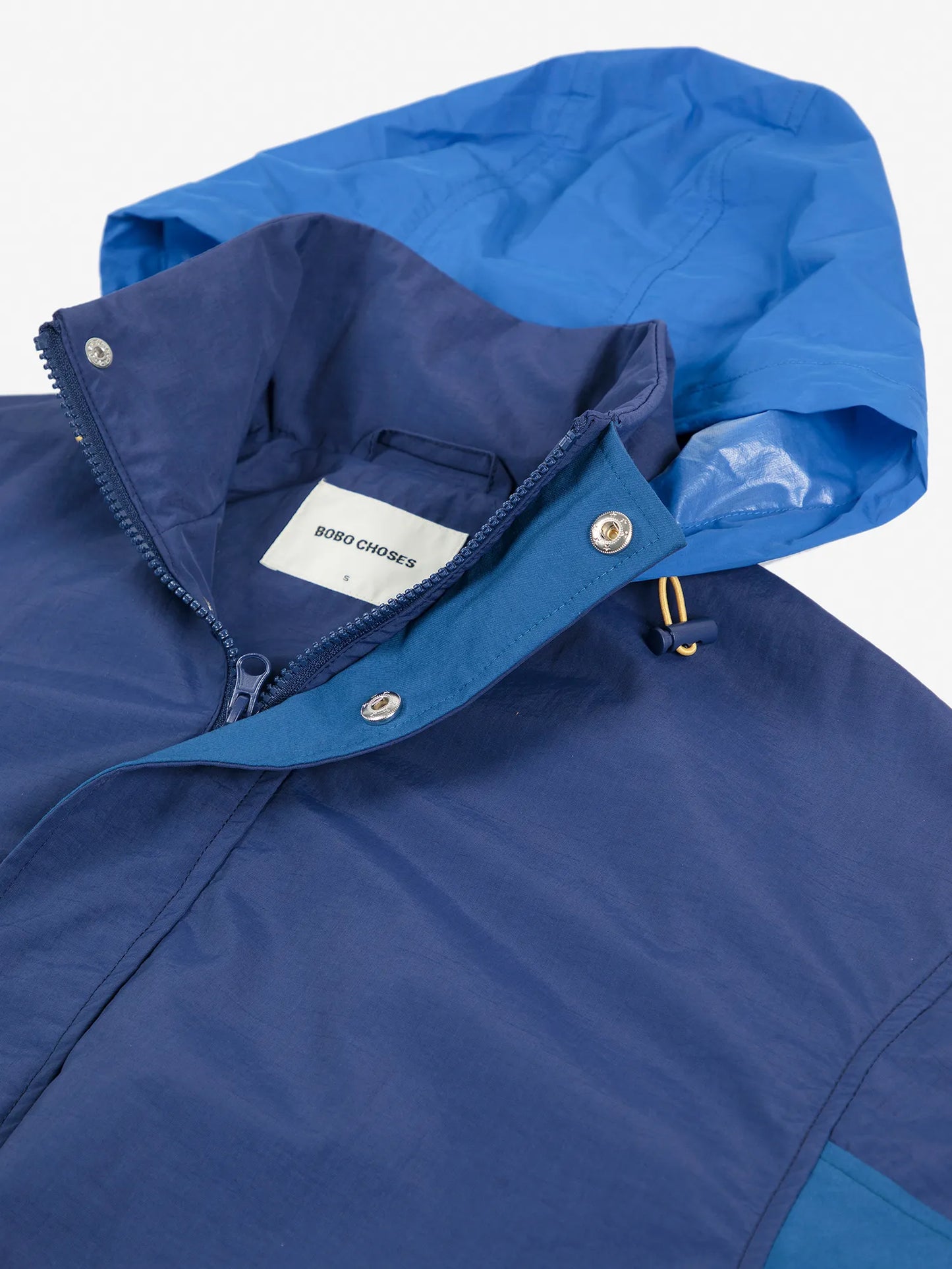 Blue raincoat