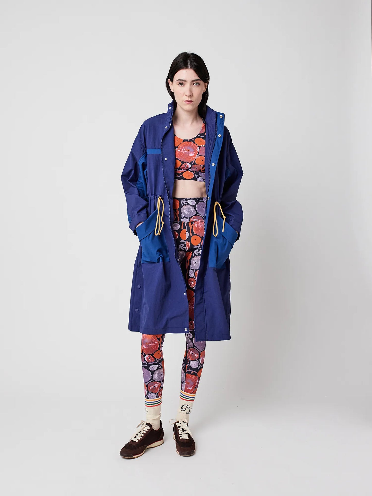 Blue raincoat
