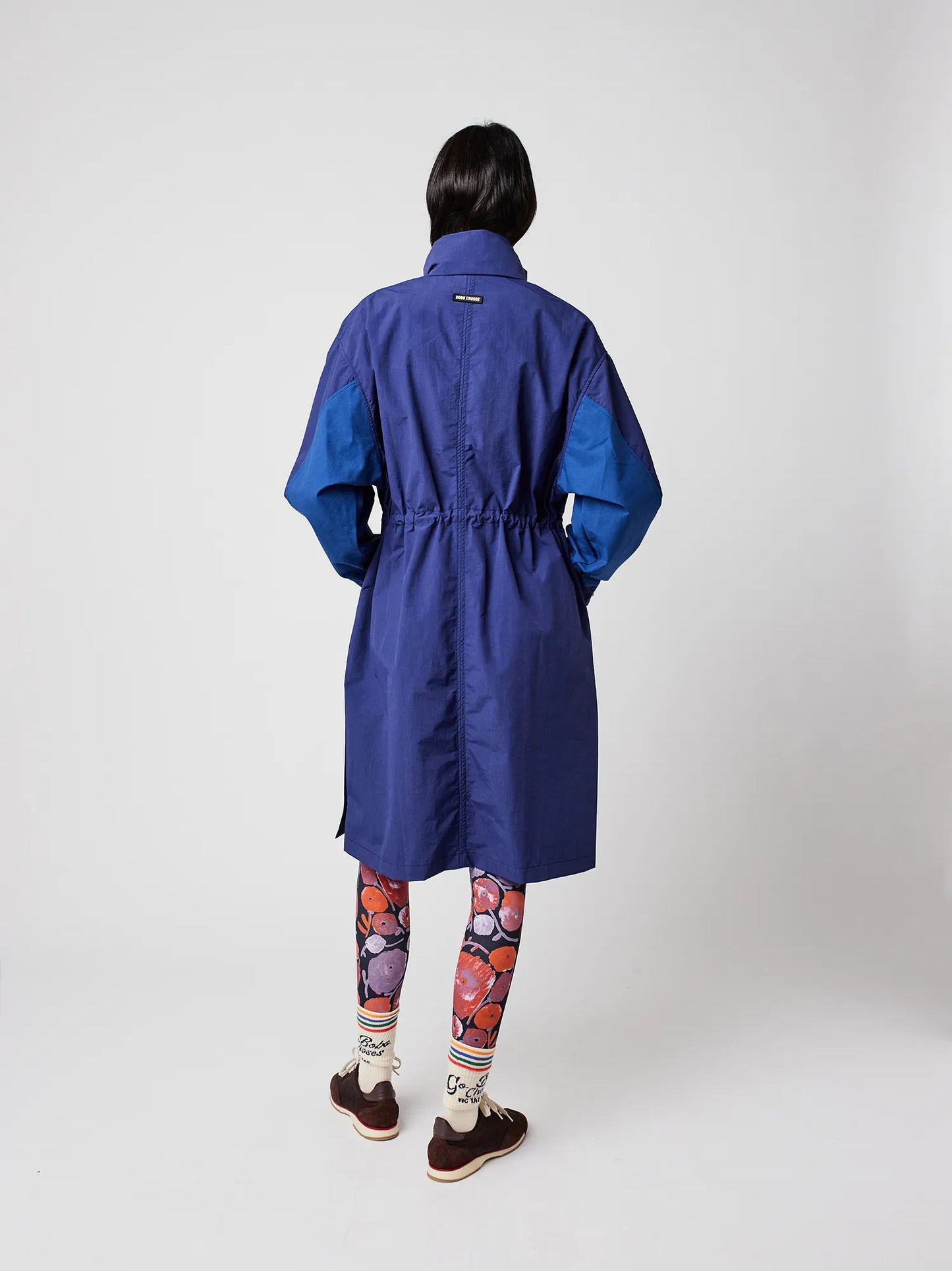 Blue raincoat