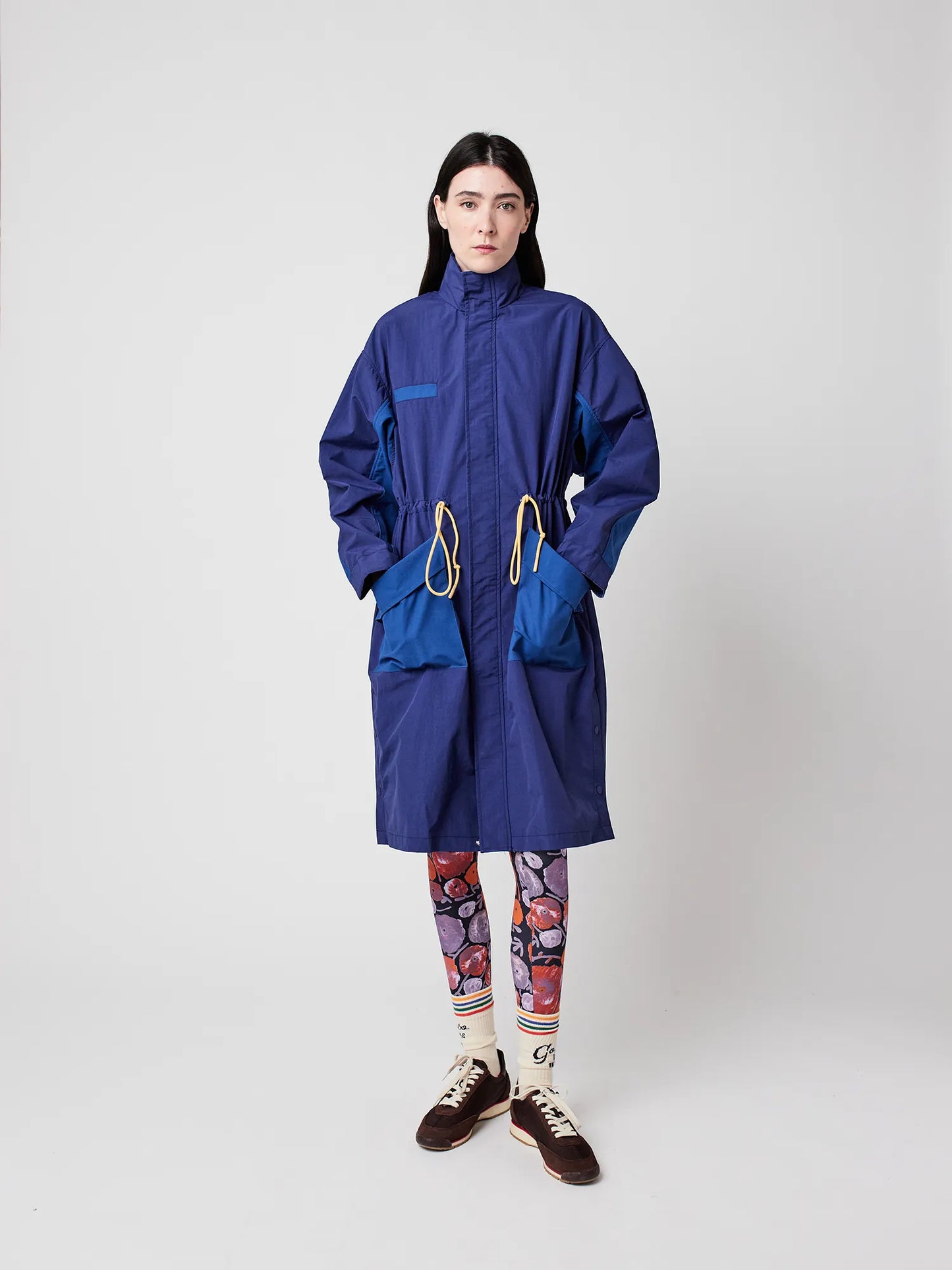Blue raincoat