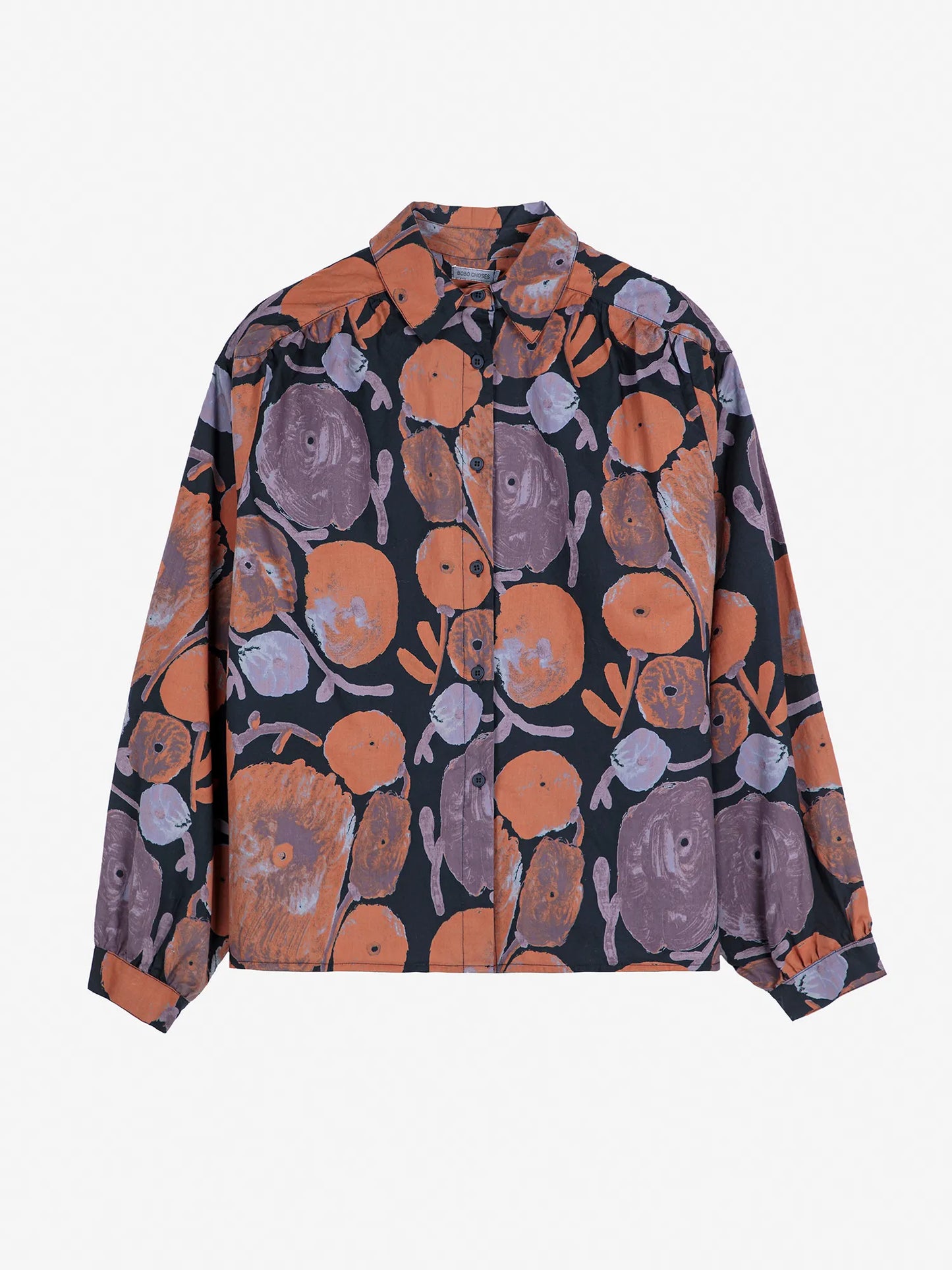 Chemise froncée motif Dahlia