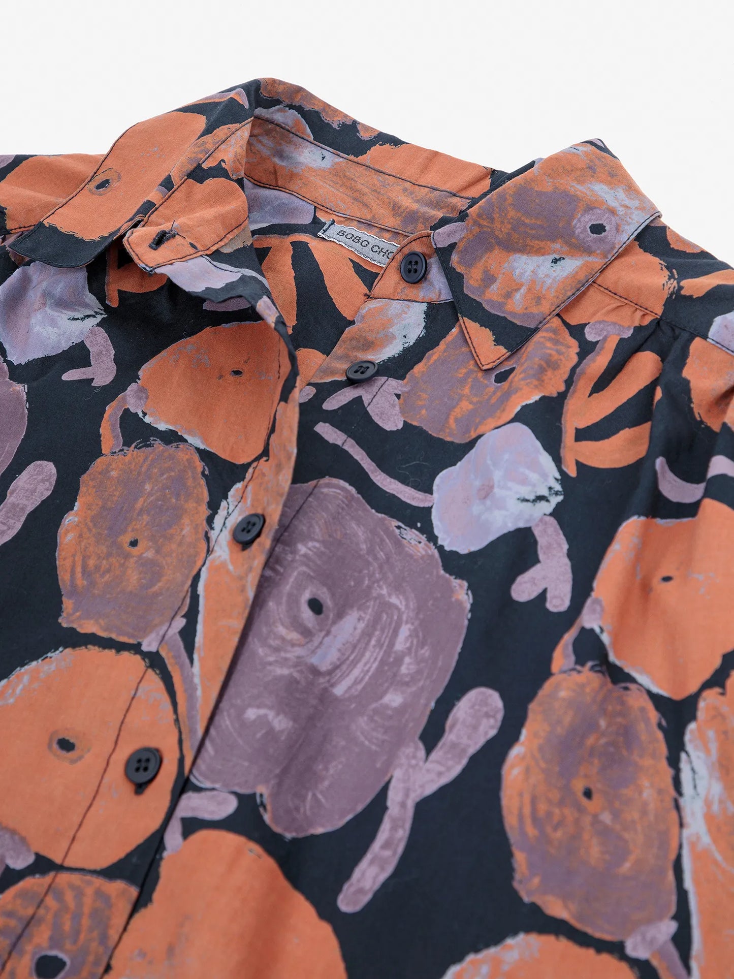 Chemise froncée motif Dahlia