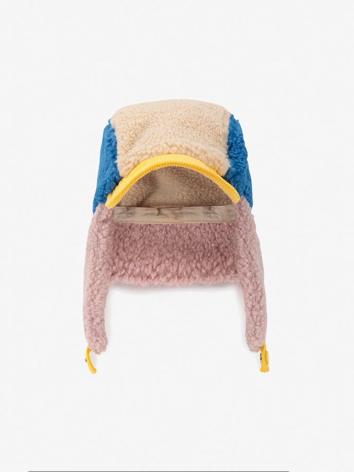 Lammfell-Schapka Bobo Choses Color Block