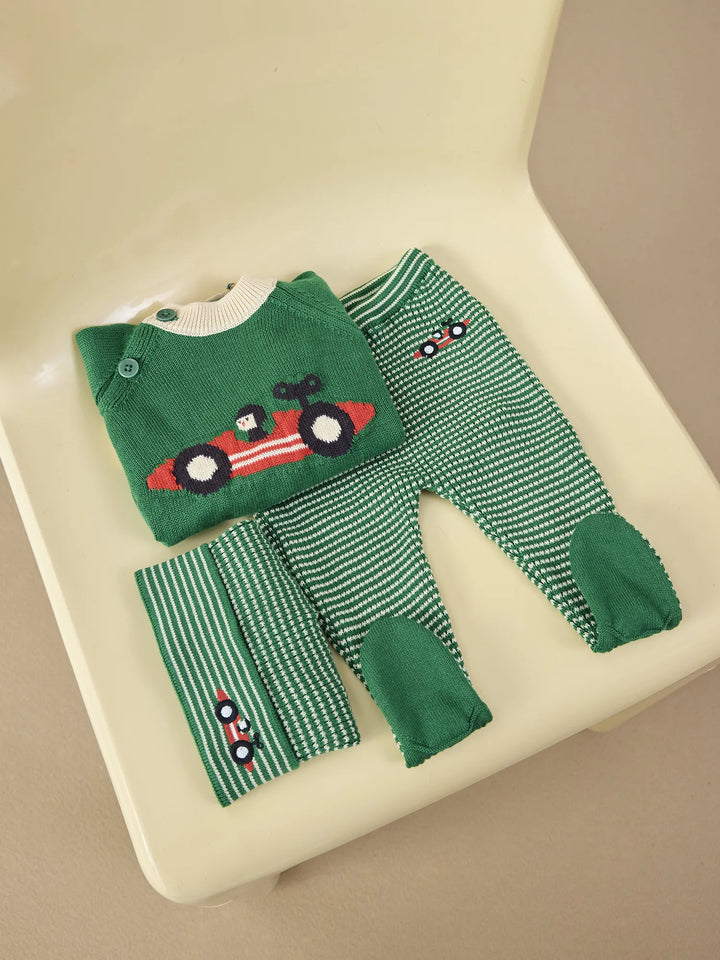 Race Car knitted look