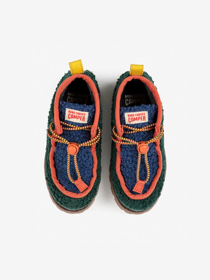 Bobo Choses x Camper Compas Wallabee sheepskin shoes