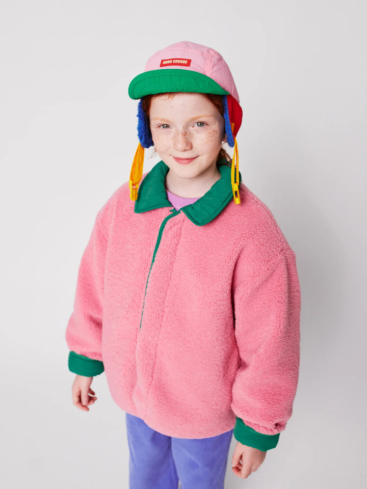 Bobo Choses pink color block winter set