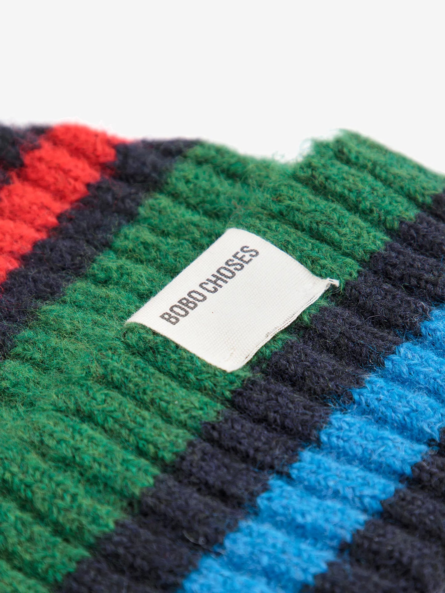 Striped knitted beanie