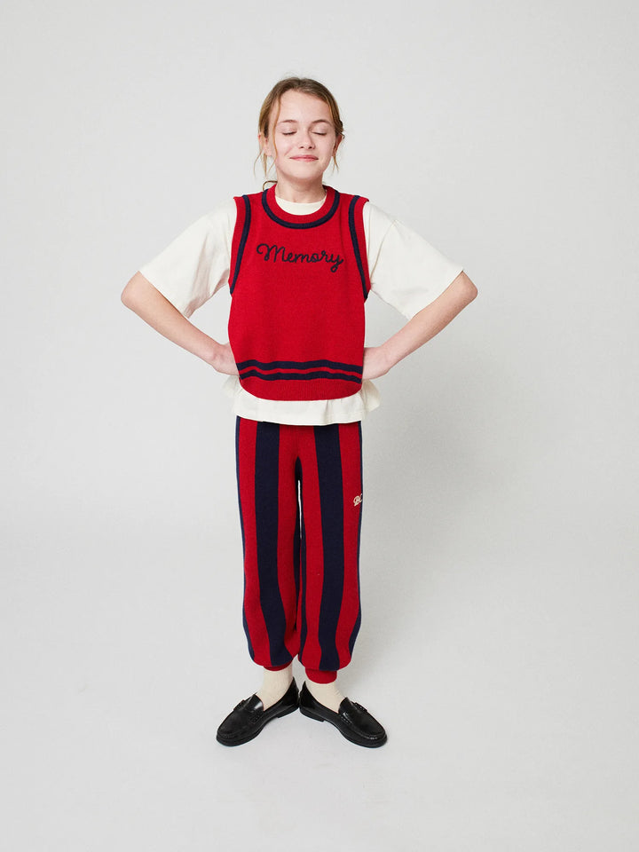 Memory knitted vest
