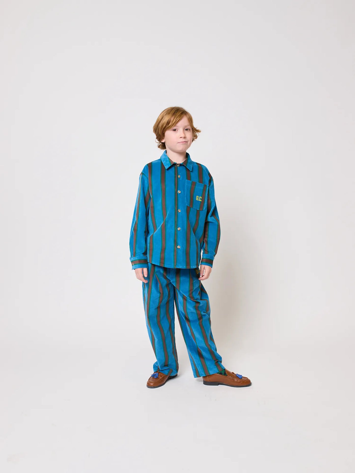 Stripes velvet over shirt