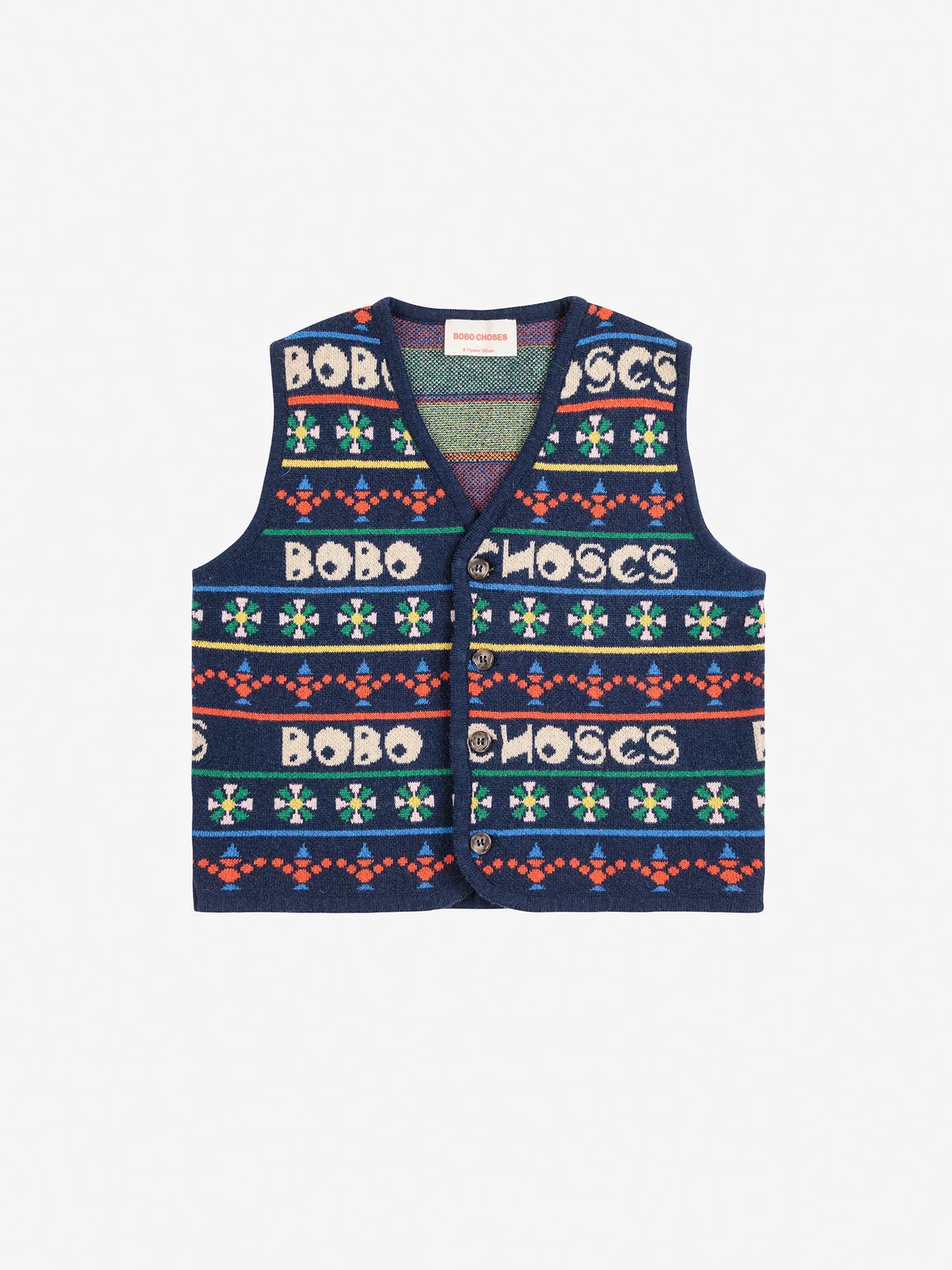 Toys all over knitted vest