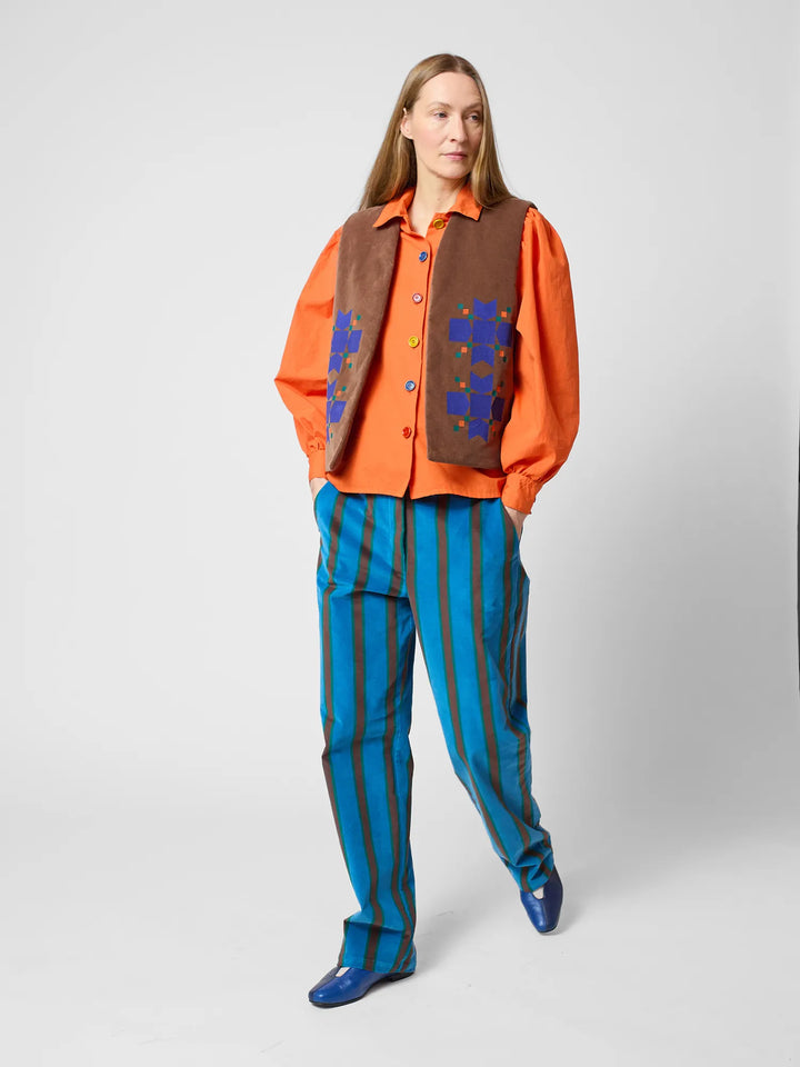 Snowflake velvet vest