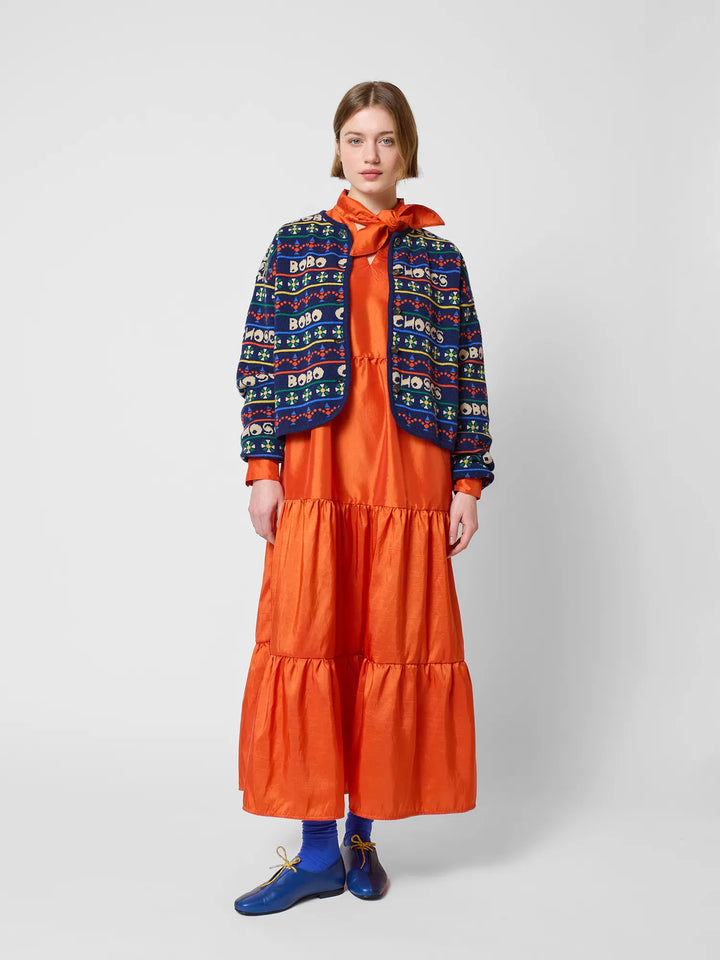 Muticolour printed cardigan