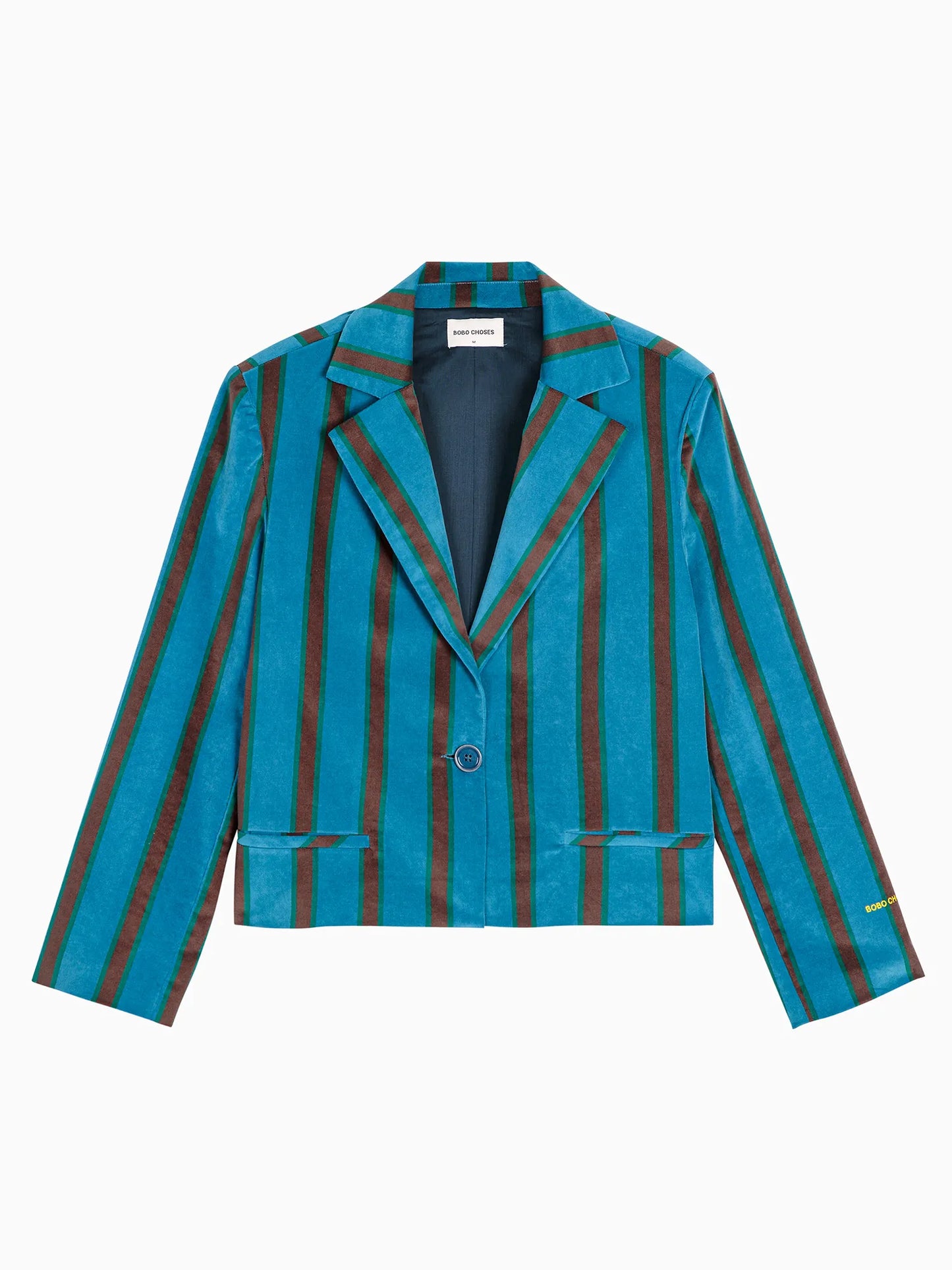 Striped all over blazer